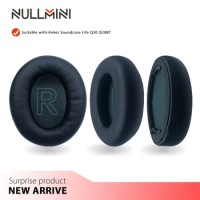 NullMini Replacement Earpads for Anker Soundcore Life Q20 Q20BT Headphones Leather Sleeve Earphone Headset Earmuff
