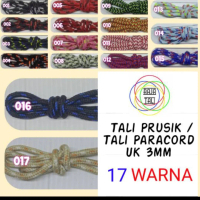 Tali Prusik -Tali Paracord Size 3mm @100gr(±18m) ,@300gr(±50m) Part1