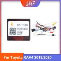 Canbus box Adaptor Decoder For Toyota RAV4 2018 2020 Camry 2018 With 16Pin Power Wiring Harness Cable Android Car Radio Stereo