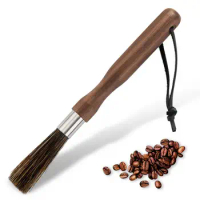 Long Handle Coffee Machine Brush Wood Practical Dense Bristle Cleaning Brush For Coffee Shop Coffee Grinder Brush Bar Supplies