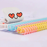 30 lubang longgar-cincin plastik yang memegang cincin spring cincin spring untuk notebook A4 untuk n