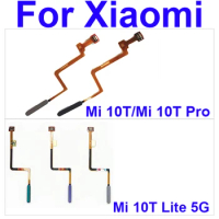 FingerPrint Sensor Touch ID Scanner Key Flex Cable For Xiaomi Mi 10T 10T Pro Mi 10T Lite 5G Home Return Power Button Flex Ribbon