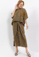 Batik Kedu Setelan Batik Wanita One Set Doby Motif Gribik Abu / Baju Kondangan / Pesta / Baju Kantor