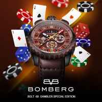 BOMBERG 炸彈錶 BOLT-68 賭神輪盤限量手錶 母親節送禮推薦 BS45CHPBRBA.GAM-1.3