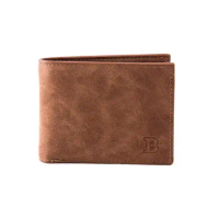 Mens Short Wallet Fashion Light Face Soft Leather Mens Horizontal Multifunctional Wallet