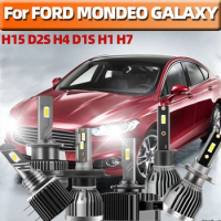 2/4Pcs Car LED Headlight H7 H4 H1 H15 D2S D1S High Low Beam Lights 110W 26000LM Conversion Kit For For FORD MONDEO GALAXY