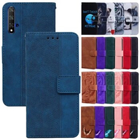 5T Leather Case For Huawei Nova 5T Magnetic Flip Wallet Case Cover For Nova 5T Nova5t Nova5 5 T YAL-L21 Card Slot Phone Cases