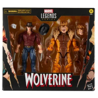 6-Inch Marvel'S Logan Vs Sabretooth Figure Marvel Legends Series Wolverine 50th Anniversary Collectible Action Figure Model Gift
