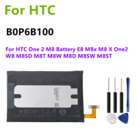 B0P6B100 2600mAh BOP6B100 Battery For HTC One 2 M8 Battery E8 M8x M8 X One2 W8 M8SD M8T M8W M8D M8SW M8ST Battery + Free Tools