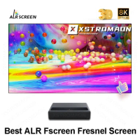2024 NEW Fresnel 3.0 ALR UST Projection Screen Fixed Frame Ambient Light Rejecting Best for Ultra Short Throw Projector 4K 8K 3D