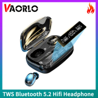Bluetooth 5.2 TWS Earphones True Wireless Steres Noise Cancelling Hifi Earbuds LED Display Touch Control Gaming Sports Headphone