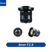 MEKE 8mm F2.8 Large Aperture Ultra Wide Angle Camera Lens for Panasonic Lumix/ Olympus Micro 4/3 M43 Cameras
