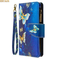 Cartoon Zipper Case VIVO Y02S V21E 5G V21 2022 Y22S Y51A Y51S Y11 Y12 Y35 Y17 Flip Leather Card Slot Pocket Wallet Protect Cover