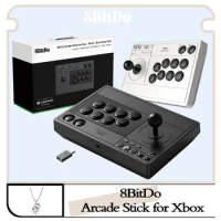 8BitDo Wireless 2.4G/Wired Arcade Stick with 3.5mm Audio Jack for Xbox Series X,Xbox Series S, Xbox One and Windows 10