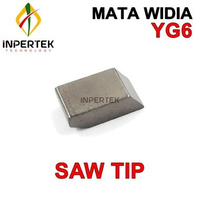 Mata Widia 3.2X2.8X10 YG6 Saw Tip Sliting 3.2 X 2.8 X 10 YG 6 Cemented Carbide Brazed Size 3.6