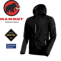 【MAMMUT Convey Tour HS Hooded Jacket 男《黑》】1010-26030-0001/長毛象/Gore-Tex /風雨衣/連帽防水
