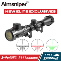 Hunting 3-9x40EG Rifle Scope with Mount, Hunting Riflescopes, Sniper Sight, Airsoft Gun Accessories, Tactical
