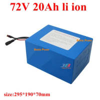 72v electirc bicycle battery 72v 20ah lithium ion battery pack 72v 20ah 1500w 2000w electric scooter e-bike + 3A charger