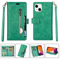 Wallet Flip Leather Cover For OnePlus Nord N200 5G Cases Photo Stand Book For One Plus Nord N200 Minimalist Zipper Phone Case