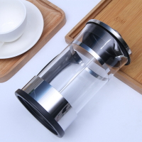 新款法式咖啡壓濾壺高硼硅玻璃咖啡壺家用不銹鋼過濾網法壓壺定制