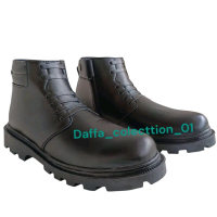 Sepatu pdh pria tinggi resleting tali mati Radial cocok untuk dinas harian kerja insantasi Polisi Tn