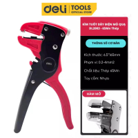 Kìm Tuốt Dây Điện Mỏ Quạ Chính Hãng DELI - Tay Cầm Chống Trượt Chắc Chắn - Chất Liệu Cao Cấp Bền Bỉ 