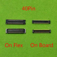 2pcs 40pin Lcd Display FPC Connector For Samsung Galaxy J7 Pro 2017 J730 J7Pro A5 A5000 A5009 A500 Screen Plug On Motherboard