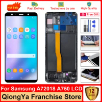 6.0" Full New AMOLED a750 Display For Samsung Galaxy A7 2018 A750 SM-A750F A750FN LCD with Touch Screen Digitizer Assembly Parts