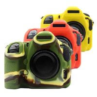 PULUZ Soft Silicone Camera Case Skin Anti-shock Cover Protector For Canon Nikon D850 DSLR EOS 1300D(Rebel T6) 1500D Camera Bag