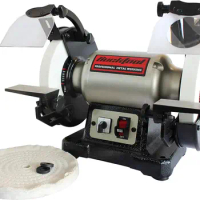 8 inch Dual Speed Bench Grinder &amp; Buffer, Professional Low High Speed Bench Grinder Buffer with Cast Iron Base TDS-200D