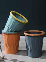 垃圾桶 壓圈垃圾桶無蓋家用客廳衛生間馬桶紙簍創意辦公室廚房大號垃圾筒 快速出貨