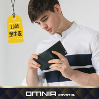 【OMNIA】韓國tie真皮短夾 NO.1166C(男皮夾 男短夾)