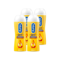 【Durex 杜蕾斯】依蘭依蘭調情2合1按摩情趣潤滑劑4入(共800ml 潤滑劑推薦/潤滑液/潤滑油/水性潤滑劑)