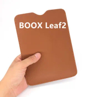 2022 New Boox LEAF2 Holster Embedded Leather case Ebook Case Top Sell Black Cover For Onyx BOOX LEFA 2