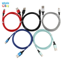 500pcs Data USB Type C Fast Charge Cable for Samsung galaxy S8 S9 Plus Note 8 9 A3 A5 A7 USBC TypeC long Cell Phone Charger 1m