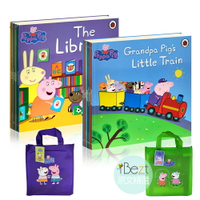 Peppa Pig Lime Purple Bag(10冊) | 粉紅豬 | 喬治 | 佩佩豬 | 英國 | 繪本 | 品德 | 教養 | 情緒 | 套書 | 原文 | 進口 |