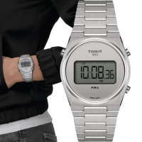 【TISSOT 天梭】官方授權 PRX Digital 數位石英手錶 618年中慶(T1372631103000)