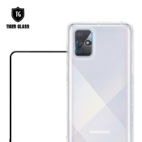 T.G Samsung Galaxy A71 手機保護超值3件組(透明空壓殼+鋼化膜+鏡頭貼)