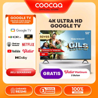 COOCAA Y65 Layar TV 50 Inch 4K Google TV - Find my remote - Flicker Free - Low Blue Light - HDR 10 C