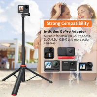 Selfie Stick Tripod for Gopro Max Hero 10 9 8 7 6 5 4 for Insta360 One X3 X2 and More Action Camera Tripod