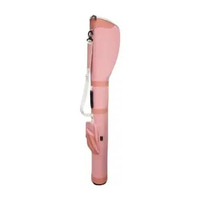 Golf Sunday Bag, Tas Driving Golf Semi Hard Tube Pastel Pink Polos