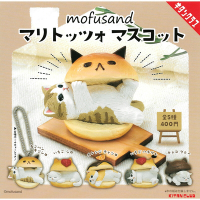 全套5款 日本正版 貓福珊迪 Maritozzo 羅馬生乳包 扭蛋 轉蛋 貓咪泡芙 mofusand KITAN - 306849