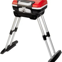 CGG-180 Petit Gourmet Portable Gas Grill with VersaStand, Red weber grill accessories barbecue barbecue grill