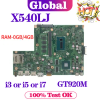 KEFU Mainboard For ASUS VivoBook A540LJ X540LJ F540LJ K540LJ R540LJ X540L Laptop Motherboard i3 i5 i7 CPU RAM-0GB/4GB GT920M