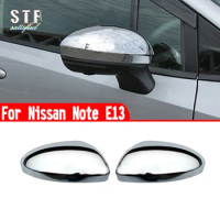 For Nissan Note E13 2020 2021 2022 Car Accessories Rearview Mirror Cover Trim Molding Decoration Stickers