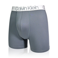 CALVIN KLEIN MICROFIBER系列 莫代爾超細纖維中長版 平口/四角CK內褲 - 灰色
