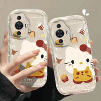Vỏ kem cho Huawei NOVA 11, vỏ mặt cười, họa tiết kem sóng, mềm mại, mỏng, Ốp Điện Thoại , mát mẻ, tr