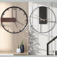 北歐簡約掛鐘 客廳鐘錶 ins風格 個性創意時尚現代壁鍾 古典時鐘 高品質 復古時鐘 裝飾 高CP
