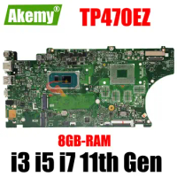 TP470EZ Laptop Motherboard For ASUS Vivobook Flip 14 TP470 TP470EA I3-1115G4 I5-1135G7 I7-1165G7 8GB-RAM Mainboard 100% Testd