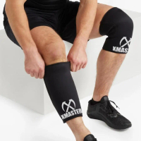 XMASTER Powerlifting Knee Sleeves,7mm pure Neoprene CrossFit Weightlifting Fitness Strong Protection